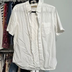 Burberry short sleeve button down size large